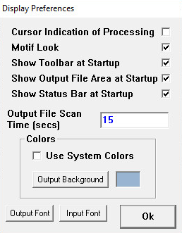 Display Preferences