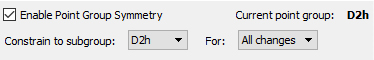constrain to point group