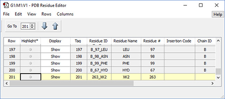 PDB Residue Editor